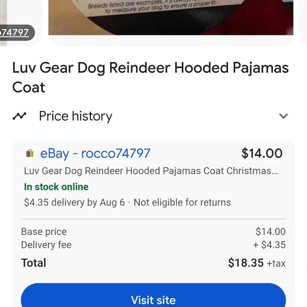 The LuvGear Red Polka Dot Reindeer Fleece Dog Pajamas in size S are cozy